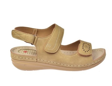 SANDAŁY DAMSKIE NA BOLĄCE PIĘTY WKŁADKA NA OSTROGI PIĘTOWE 3015 CAM r. 41