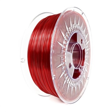 Devil Design PET-G Ruby Red Transparent Rubinowy T