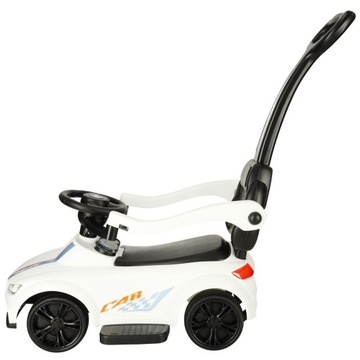 Машинка-толкач со звуком и светом. Белый.