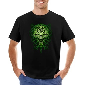 Celtic Wolf Anime sports fans unisex cotton T-Shirt Koszulka