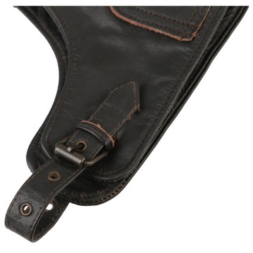 Мотоциклетная пилотская кепка MIL-TEC Коричневая кожаная M