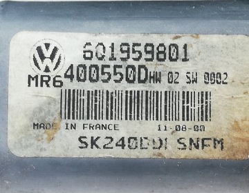 EL. MECHANIZMUS OKNO LEVÝ PŘEDNÍ SKODA FABIA I 601959801