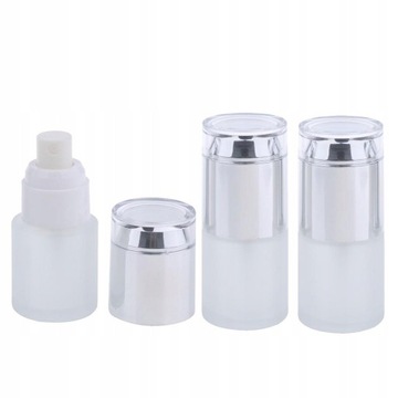 3 packs of 20 ml clear glass bottles with pump