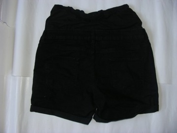 Spodenki damskie ciążowe czarne jeansoweUK 12-40 L