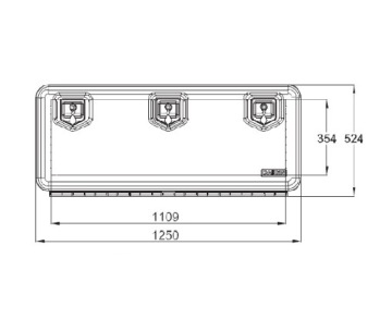 ЯЩИК ДЛЯ ИНСТРУМЕНТОВ 1250x522x500 DAKEN ARKA TIR