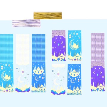 100 пакетов для угощений, упаковочные пакеты с узором «лунная звезда»