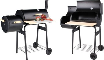 LUND GRILL WĘGLOWY OGRODOWY Z WĘDZARNIĄ RUSZT 60X30CM