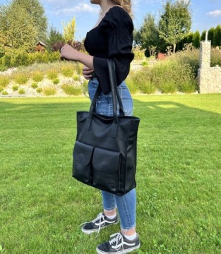 Большая сумка через плечо XXL из натуральной кожи - СУМКА 100% КОЖАНАЯ A4