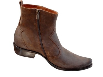 НОВЫЕ СТИЛЬНЫЕ КОВБОЙСКИЕ БОТИНКИ, ИДЕАЛЬНАЯ НАТУРАЛЬНАЯ КОЖА ДЛЯ НАСТОЯЩЕГО КОВБОЯ 44