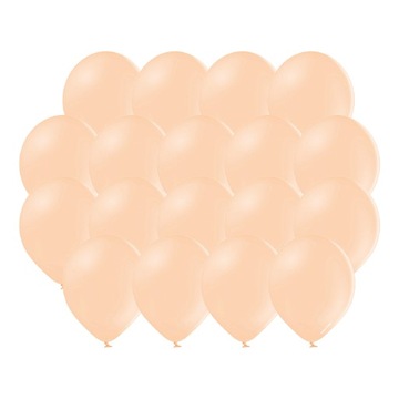BALONY BRZOSKWINIOWE KREM URODZINY CHRZEST 50 SZT