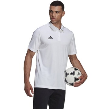 Koszulka sportowa męska polo adidas biała HC5067