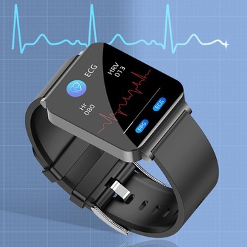 Умные часы для фитнеса с сенсорным экраном, черные