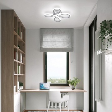 LAMPA WISZĄCA SUFITOWA NOWOCZESNA LED PLAFON ŻYRANDOL SYPIALNIA 30W