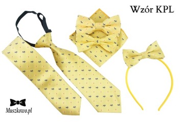 Нагрудный платок желтого цвета с рисунком DOGS и DOGS