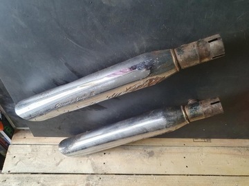 SCREAMIN EAGLE II WYDECH TŁUMIK HARLEY DAVIDSON ZARYSOWANE KOMPLET