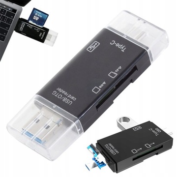 CZYTNIK KART SD MICRO USB USB-C MICRO USB 3w1 3.0