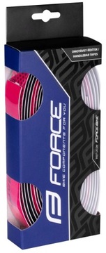 НАКЛАДКА FORCE EVA DUAL HANDLEBAR, ЧЕРНАЯ И РОЗОВАЯ