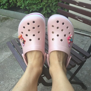 BUTY DAMSKIE CROCS KLAPKI CASUAL GUMOWE CHODAKI