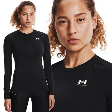 ЖЕНСКАЯ ФУТБОЛКА СПОРТИВНАЯ ТЕРМОАКТИВНАЯ С ДЛИННЫМ РУКАВОМ UNDER ARMOR 1365459-001