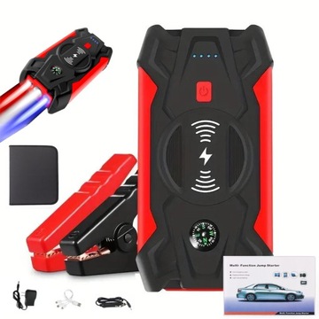JUMP STARTER POWERBANK 16000MAH BOOSTER ŁADOWARKA DO TELEFONU Z PORTEM USB 12V