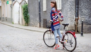 Женский городской велосипед INDIANA 26 дюймов + корзина