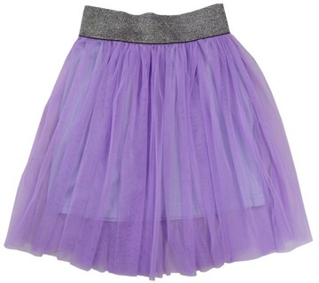 ELEGANCKA SPÓDNICA spódniczka TIULOWA FIOLET 110 H157C