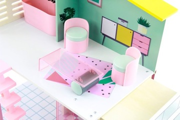 Stella Fashion кукольный домик, лестница, выдвижная терраса