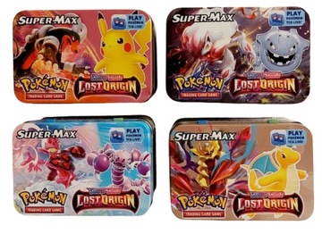 Karty Pokemon LOST ORIGIN 42 karty metalowy box !