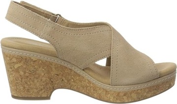 CLARKS GISELLE COVE DAMSKIE SANDAŁY NA OBCASIE ROZM.39