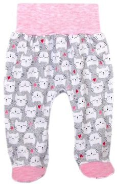 PÓŁŚPIOCHY BEZUCISKOWE 74 KAIA-BABY PINK CATS /17/