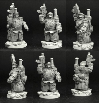 Figurka SF Dwarf / Squat Commander + Podstawka 28mm Scibor 28SF0198 WH40K