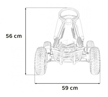 Gokart Na Pedały AIR PerHour Różowy