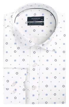 Biała Koszula Bawełniana QUICKSIDE- 48/182-188