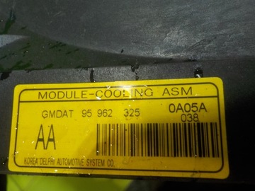 CHEVROLET CAPTIVA 2.0 VCDI 10R 5D VENTILÁTOR CHLADIČŮ 95962325
