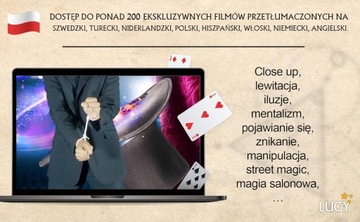 ZESTAW MAGICZNY DLA MAŁEGO ILUZJONISTY DO NAUKI PEŁNE WYPOSAŻENIE PO POLSKU
