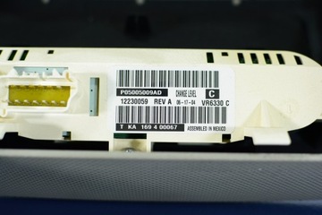 DODGE CARAVAN IV PANEL KLIMATIZACE ZADNÍ 05005009AD