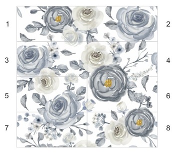 Obraz róże z płytek ceramicznych obraz 120x120 Flowers