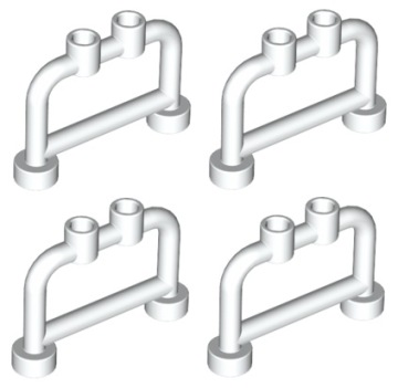 LEGO płotek barierka biała 4 szt 4083 NOWA