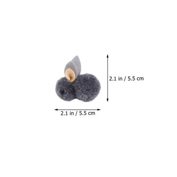 DIY pluszowy królik mini lalka na biurko 10 szt
