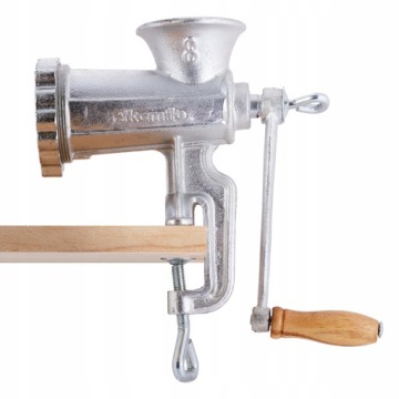 РУЧНАЯ МЯСОРУБКА STRONG ЧУГУННАЯ НАБОРКА KAMILLE NO 8.