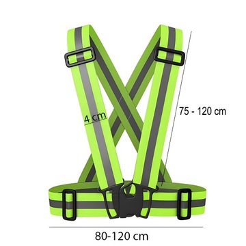 Светоотражающий ремень безопасности Велосипедный мотор Светоотражающий жилет ДОРОЖНЫЙ БЕГ СИЛЬНЫЙ