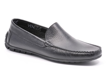 Mokasyny VENEZIA 41330F Czarne Rozmiar 42