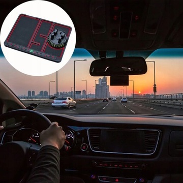 ПРОТИВОСКОЛЬЗЯЩИЙ КОВРИК ДЛЯ ТЕЛЕФОНА 4 в 1 ДЛЯ АВТОМОБИЛЯ