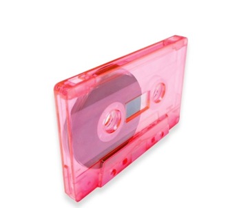 Nowa Kaseta magnetofonowa C40 2024 Różowe Clear Pink Transparent