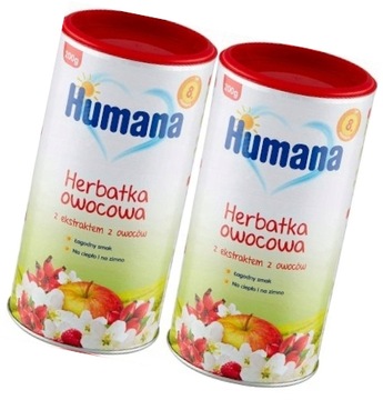 HUMANA HERBATKA OWOCOWA PO 8 MIESIĄCU 200g x2 2PAK