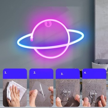 Neon Bedee Planet Neon Light 30 x 17,5 cm
