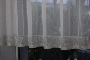 ШТОРА КАК МОРОЗ, маркизет RASHEL, КОРОТКИЕ пришитые стразы