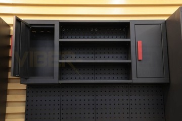 МЕБЕЛЬ ДЛЯ МАСТЕРСКОЙ С ПОДВИЖНЫМ СТОЛОМ И МОБИЛЬНЫМИ ШКАФАМИ, ШКАФОМ, ПОЛКОЙ SZ101