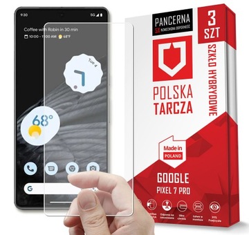 3PACK NAJMOCNIEJSZE SZKŁO SZYBKA SZKIEŁKO NA EKRAN DO GOOGLE PIXEL 7 PRO