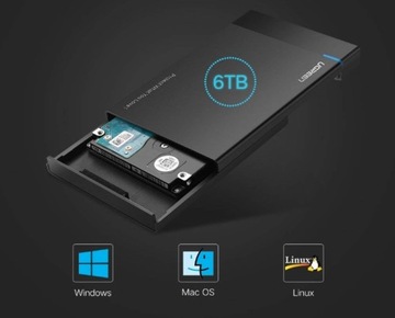 2,5-дюймовый корпус UGREEN SATA USB3.0 для жесткого диска/твердотельного накопителя